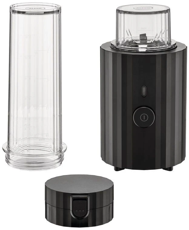 Alessi Smoothie Blender Plisse - Zwart - 380 W - door Michele De Lucchi - MDL17 B Alessi Smoothie Blender Plisse - Zwart - 380 W - Door Michele De Lucchi - MDL17 B -Praktische Winkel Voor Keukenbenodigdheden 0003 MDL17