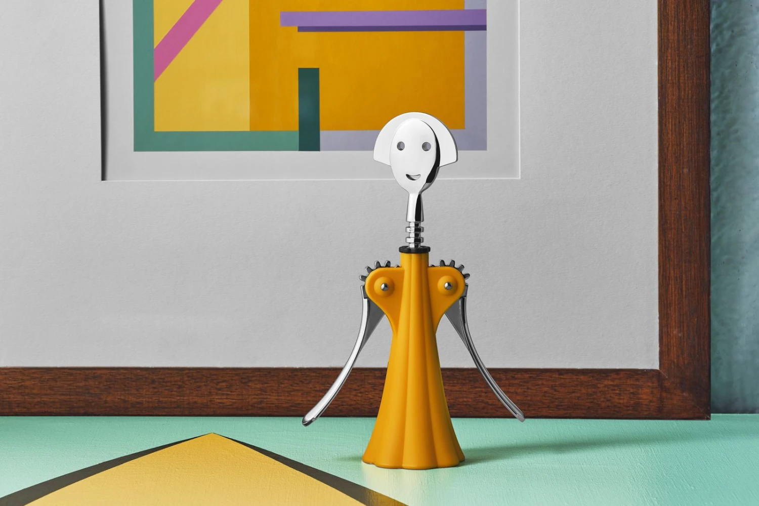 Alessi Kurkentrekker Anna G. - AM01 DY - Geel - door Alessandro Mendini Alessi Kurkentrekker Anna G. - AM01 DY - Geel - Door Alessandro Mendini -Praktische Winkel Voor Keukenbenodigdheden