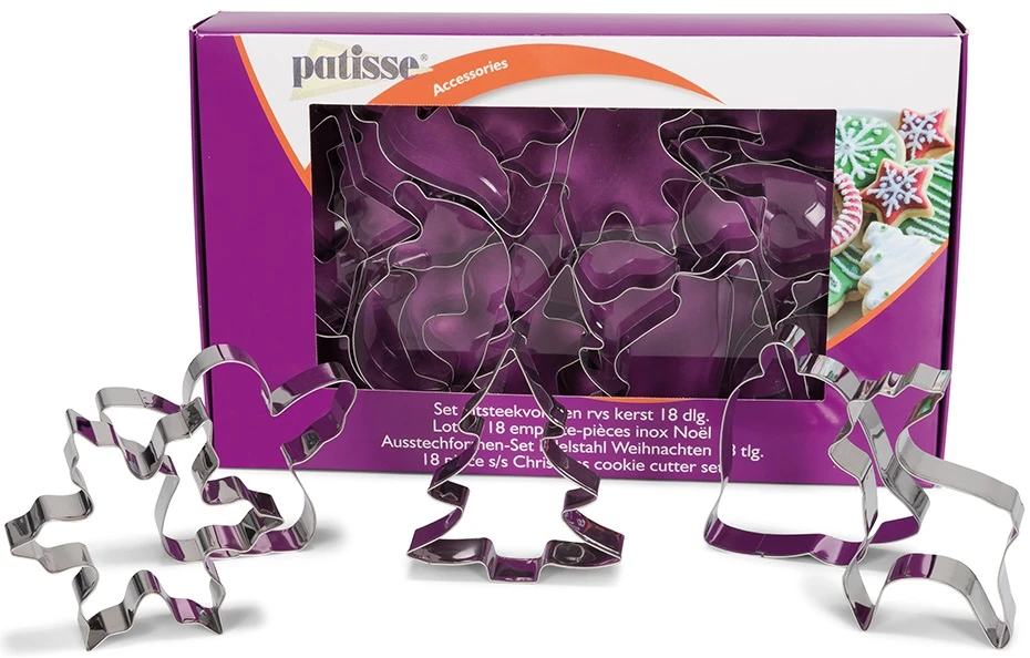 Patisse Uitsteekvormpjes RVS 18-delig Patisse Uitsteekvormpjes RVS 18-delig -Praktische Winkel Voor Keukenbenodigdheden 02029