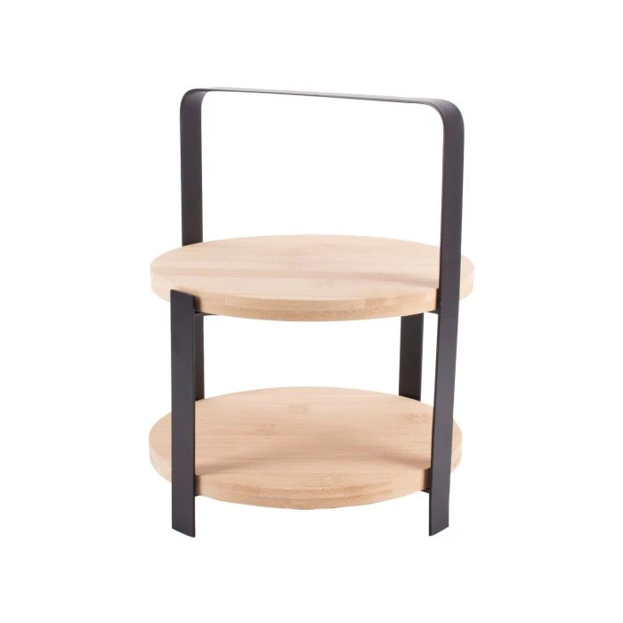 Gusta Etagere / Serveertoren - Bamboe - 27 cm - 2-laags Gusta Etagere / Serveertoren - Bamboe - 27 Cm - 2-laags -Praktische Winkel Voor Keukenbenodigdheden 02130790 h 01