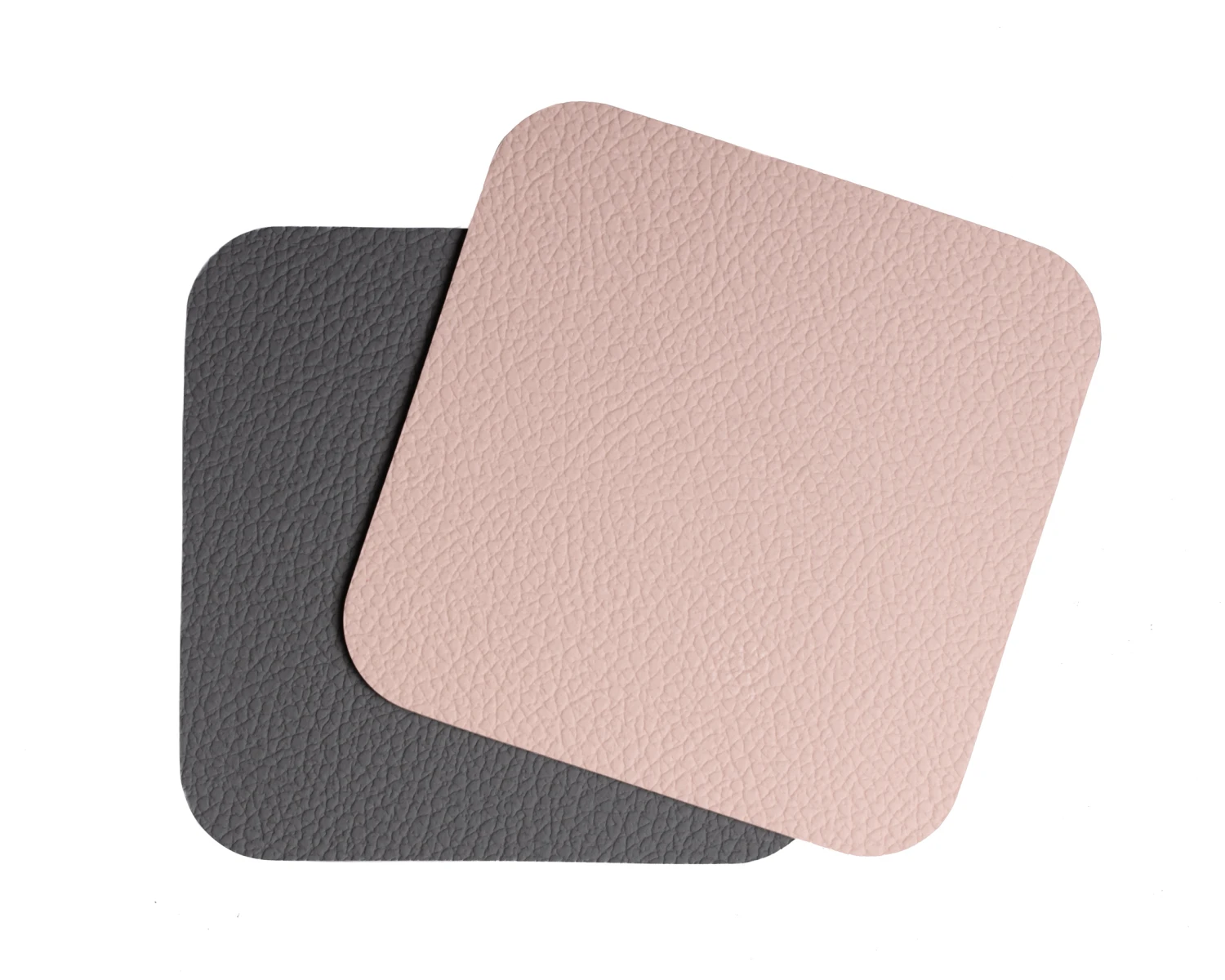 Jay Hill Onderzetters - Vegan leer - Grijs / Roze - dubbelzijdig - 10 x 10 cm - 6 Stuks Jay Hill Onderzetters - Vegan Leer - Grijs / Roze - Dubbelzijdig - 10 X 10 Cm - 6 Stuks -Praktische Winkel Voor Keukenbenodigdheden 03 1