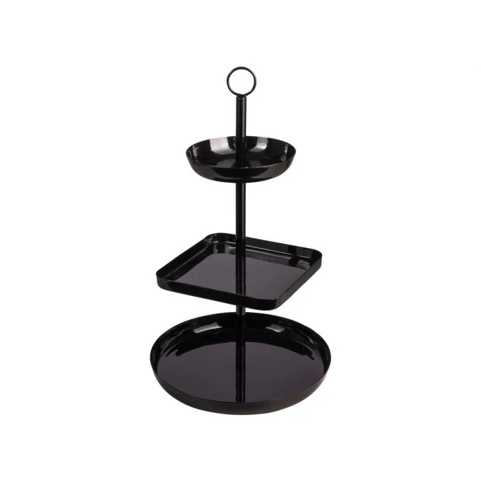 Gusta Etagere / Serveertoren - Zwart - Metaal Gusta Etagere / Serveertoren - Zwart - Metaal -Praktische Winkel Voor Keukenbenodigdheden 04270050 h 02