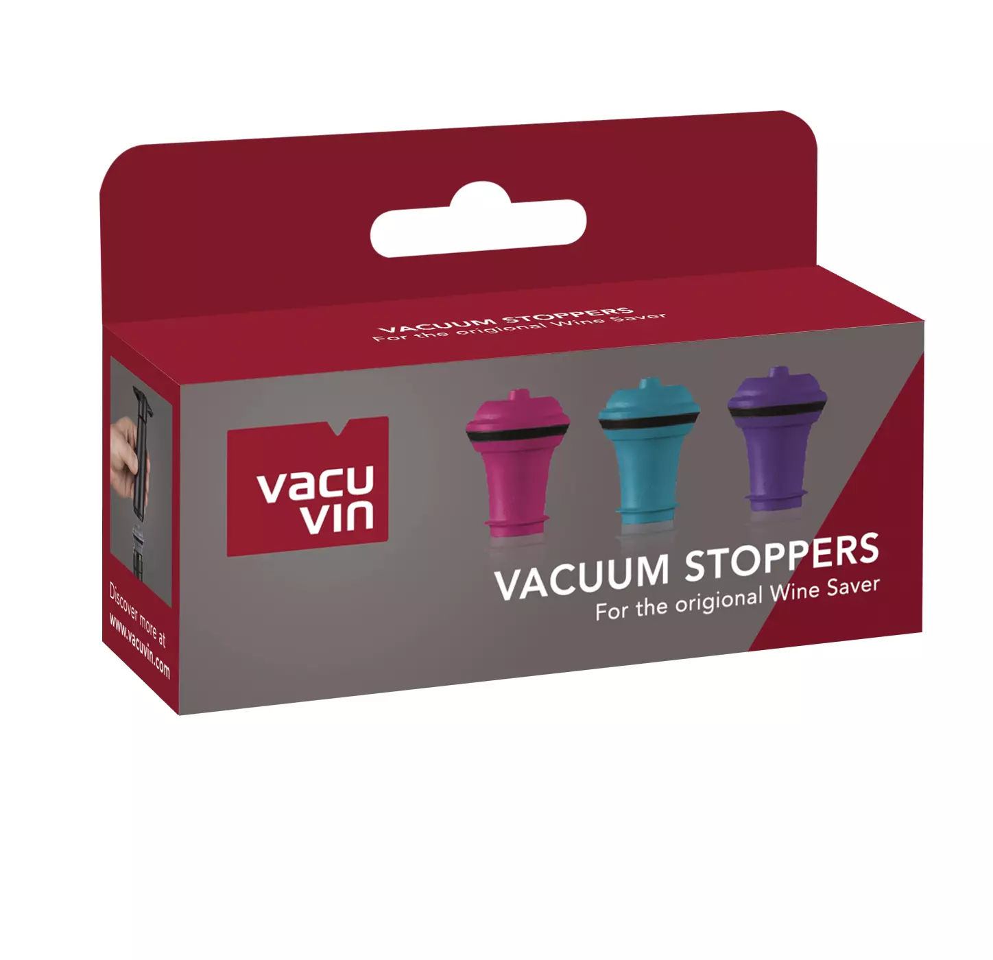 Vacu Vin Wijnstopper Vacuum Wine Stopper - Gekleurd - 3 stuks Vacu Vin Wijnstopper Vacuum Wine Stopper - Gekleurd - 3 Stuks -Praktische Winkel Voor Keukenbenodigdheden 08850606 VacuumStoppers VV9