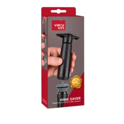 Vacu Vin Wijnpomp Met 2 Wijnstoppers - Wine Saver - Zwart 6 Vacu Vin Wijnpomp Met 2 Wijnstoppers - Wine Saver - Zwart -Praktische Winkel Voor Keukenbenodigdheden 09814606 Wine Saver Black 1 Pump 2 Stoppers Pack