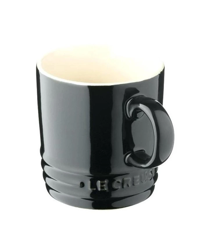 Le Creuset Mok - Ebbenzwart - 350 ml Le Creuset Mok - Ebbenzwart - 350 Ml -Praktische Winkel Voor Keukenbenodigdheden 1 4 ck espresso cup black glossy le creuset cups mug 3