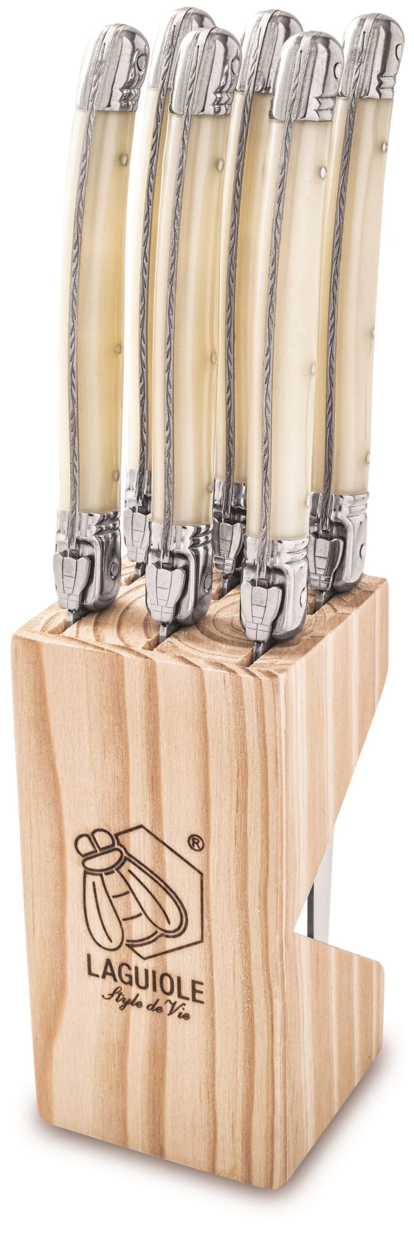 Laguiole Style de Vie Steakmessen Premium Line Parelmoer 6 Stuks Laguiole Style De Vie Steakmessen Premium Line Parelmoer 6 Stuks -Praktische Winkel Voor Keukenbenodigdheden 1.8PremParel HR1 scaled