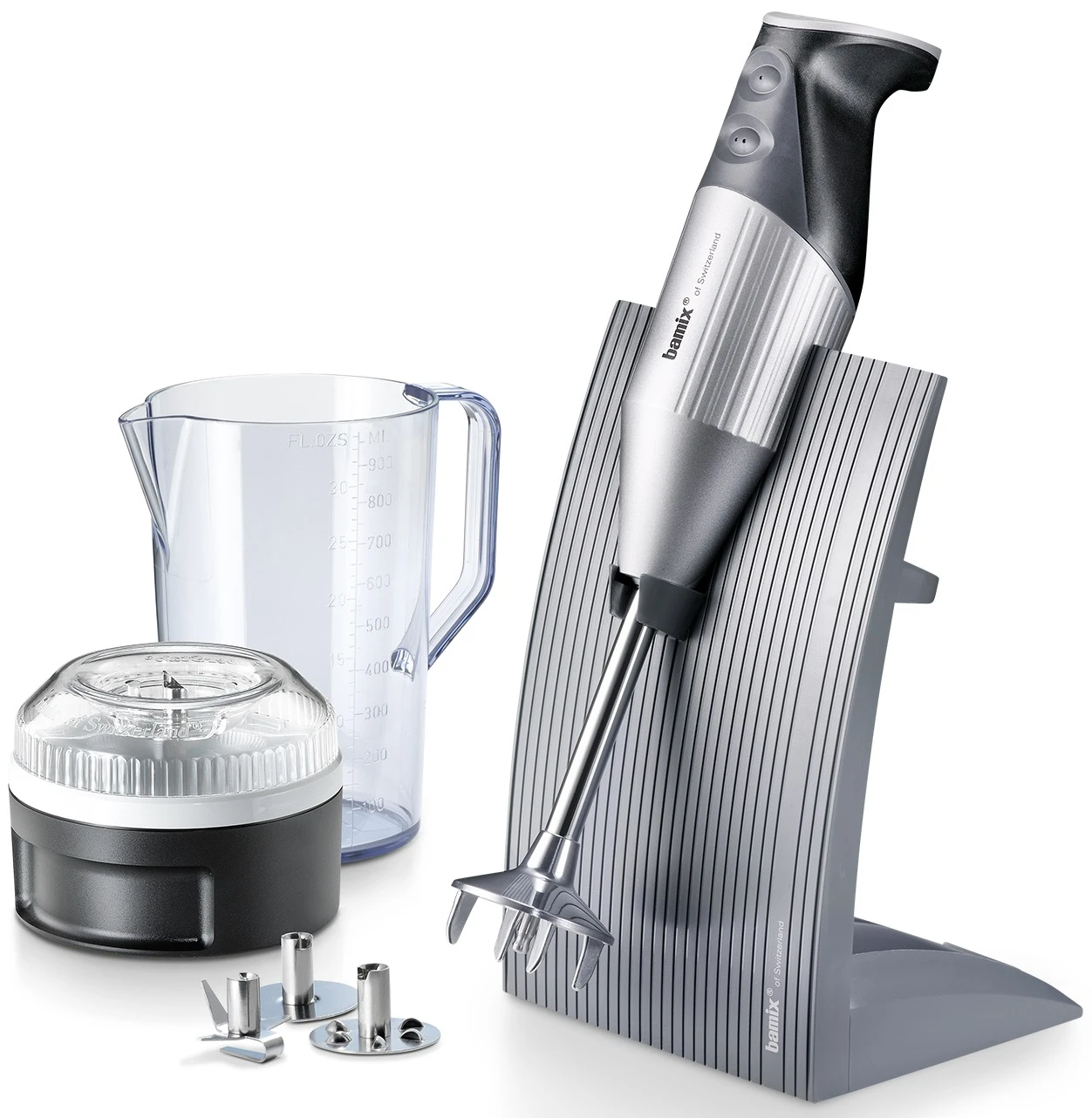 Bamix Staafmixer Set SwissLine - 200 W - Zilver Bamix Staafmixer Set SwissLine - 200 W - Zilver -Praktische Winkel Voor Keukenbenodigdheden 100.021a 1