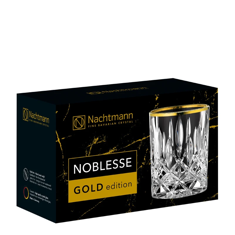 Nachtmann Whiskey Glazen Noblesse - Gold - 295 ml - 2 stuks Nachtmann Whiskey Glazen Noblesse - Gold - 295 Ml - 2 Stuks -Praktische Winkel Voor Keukenbenodigdheden 104025 nachtmann noblesse gold whisky 3