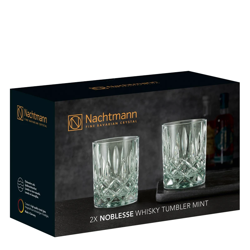 Nachtmann Whiskey Glazen Noblesse - Mint - 295 ml - 2 stuks Nachtmann Whiskey Glazen Noblesse - Mint - 295 Ml - 2 Stuks -Praktische Winkel Voor Keukenbenodigdheden 104241 nachtmann noblesse mint whisky 3