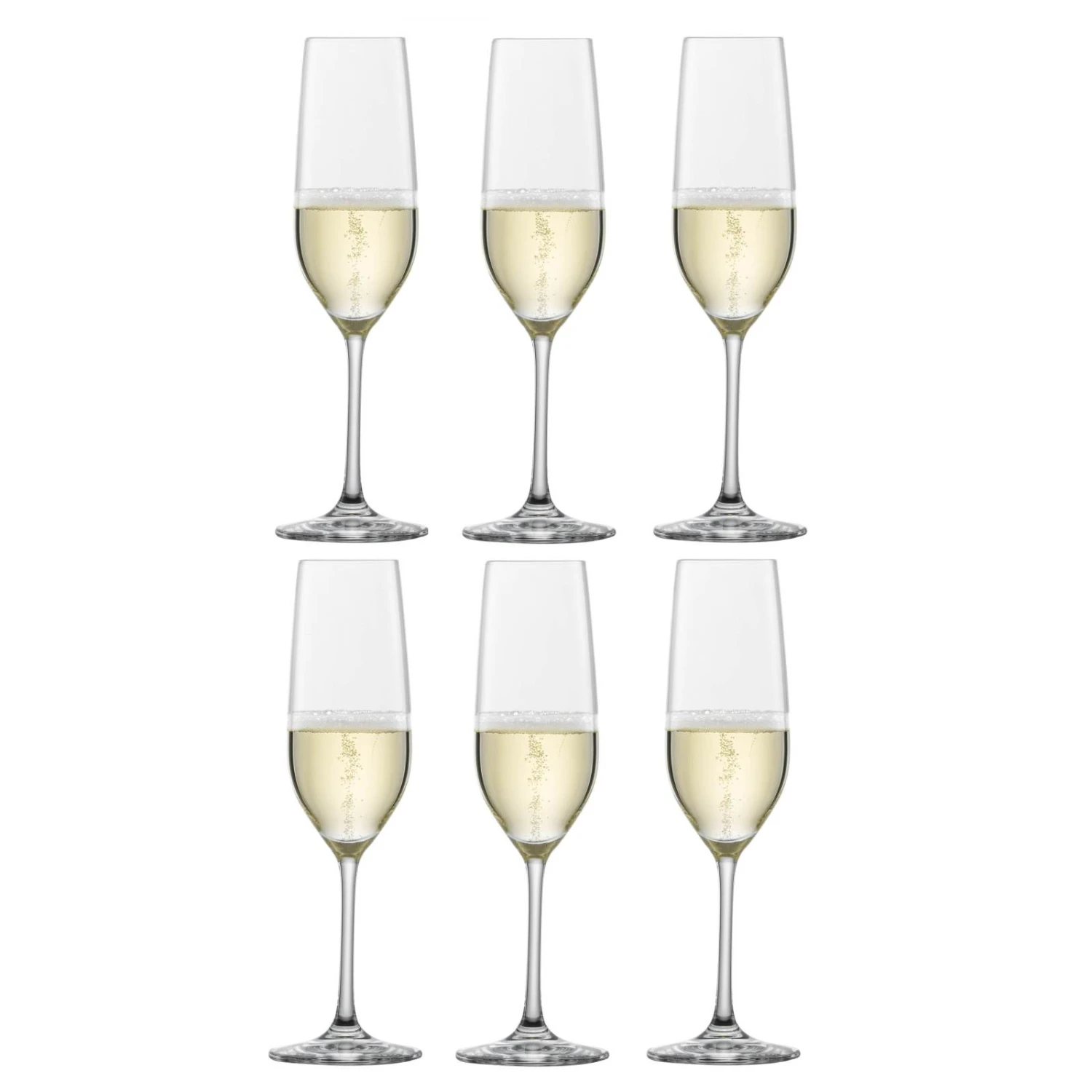 Schott Zwiesel Champagneglazen Vina - 230 ml - 6 stuks Schott Zwiesel Champagneglazen Vina - 230 Ml - 6 Stuks -Praktische Winkel Voor Keukenbenodigdheden 110488 Vina Sekt 7 mitInhalt 000013476 59514 6 stuks