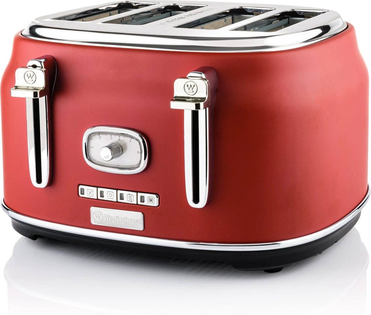 Westinghouse Retro Waterkoker + Broodrooster 4 Sleuven + Staafmixer - Rood Westinghouse Retro Waterkoker + Broodrooster 4 Sleuven + Staafmixer - Rood -Praktische Winkel Voor Keukenbenodigdheden