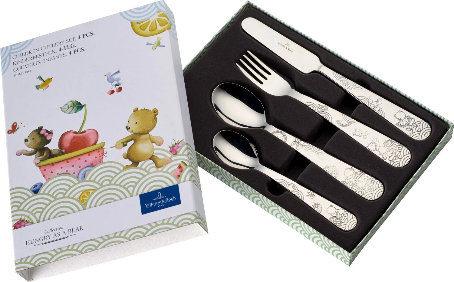 Villeroy & Boch Kinderbestek Hungry as a Bear - 4 delig Villeroy & Boch Kinderbestek Hungry As A Bear - 4 Delig -Praktische Winkel Voor Keukenbenodigdheden 1265312091 A
