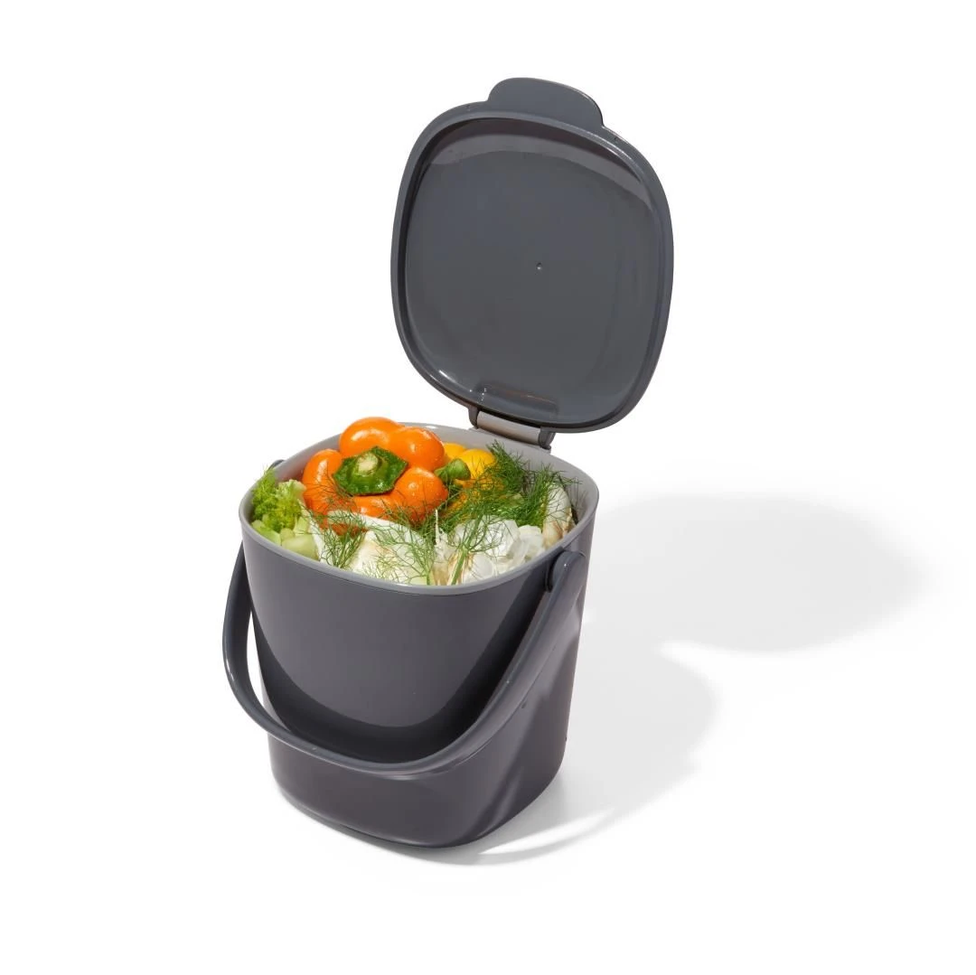 OXO Good Grips Afvalemmer Grijs 3 Liter OXO Good Grips Afvalemmer Grijs 3 Liter -Praktische Winkel Voor Keukenbenodigdheden 13295900 Compostemmer3LiterGrijs4 4