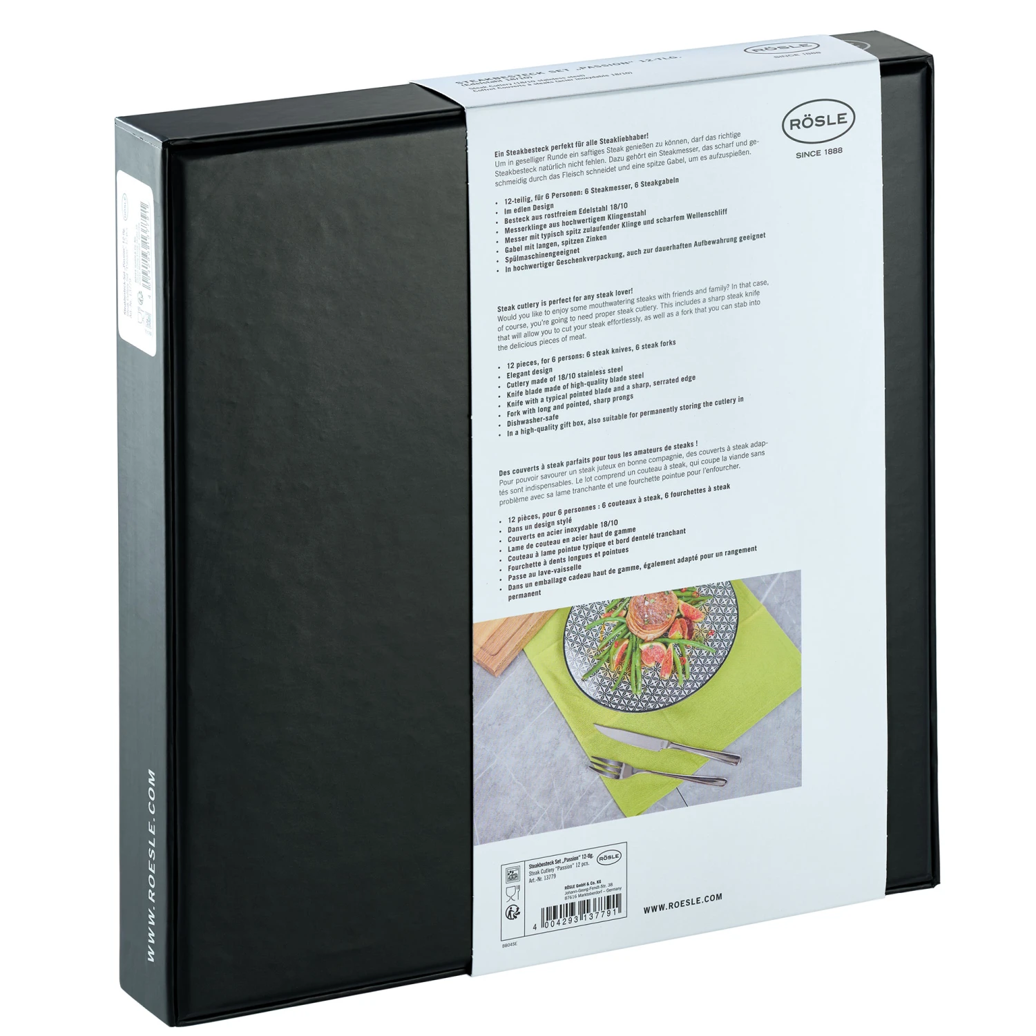 Rosle Steakbestek Passion - 12-Delig Rosle Steakbestek Passion - 12-Delig -Praktische Winkel Voor Keukenbenodigdheden 13779 05 Steak Besteck Set Passion 12 teilig Edelstahl