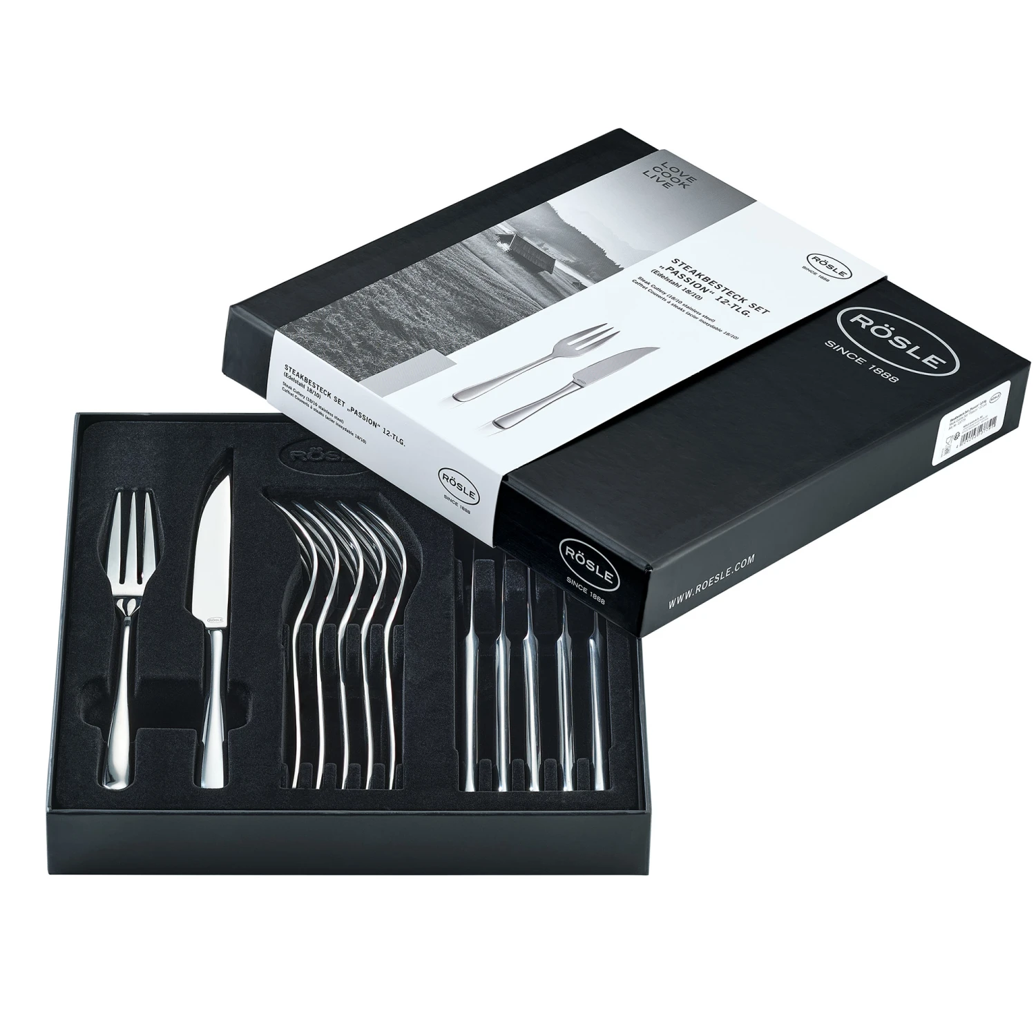 Rosle Steakbestek Passion - 12-Delig Rosle Steakbestek Passion - 12-Delig -Praktische Winkel Voor Keukenbenodigdheden 13779 06 Steak Besteck Set Passion 12 teilig Edelstahl