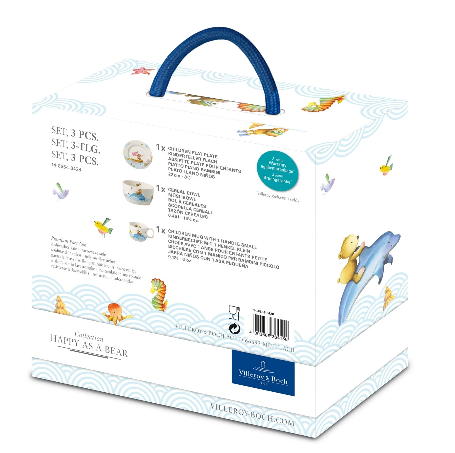 Villeroy & Boch Kinderservies Happy as a Bear - 3-delig Villeroy & Boch Kinderservies Happy As A Bear - 3-delig -Praktische Winkel Voor Keukenbenodigdheden 1486648428 KiddySet3tlg HappyAsABear