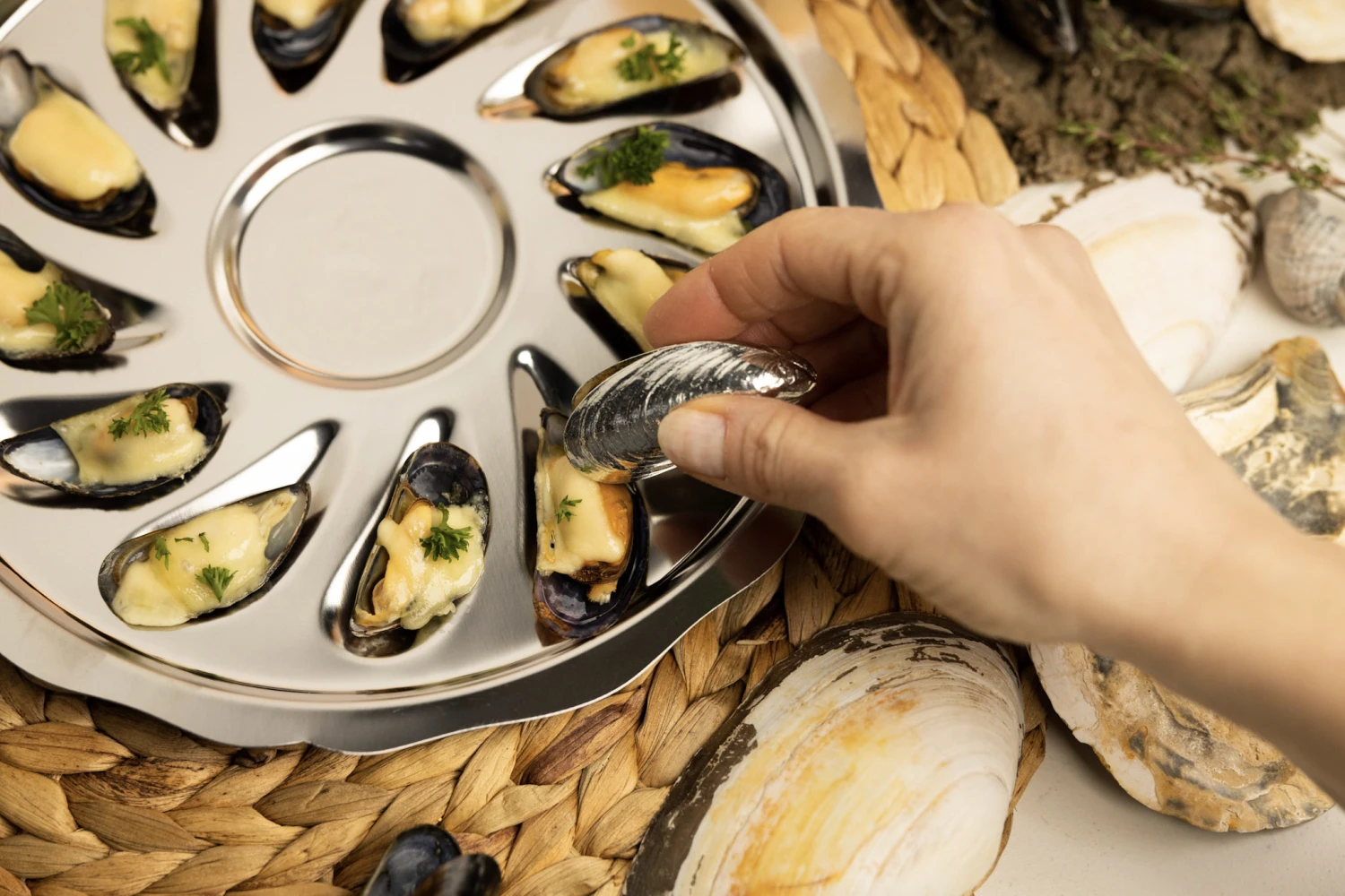 Anovi Mosselbestek 2-delig Anovi Mosselbestek 2-delig -Praktische Winkel Voor Keukenbenodigdheden 15 Mosselen Anovi 15 1