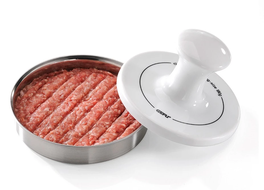 Gefu Hamburgerpers Spark - RVS - ø 13.4 cm Gefu Hamburgerpers Spark - RVS - ø 13.4 Cm -Praktische Winkel Voor Keukenbenodigdheden 15410 Hamburgerpresse Freisteller2 GEFU 01 1