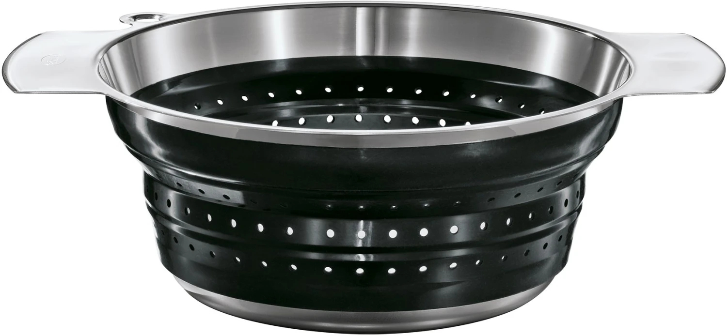 Rosle Vergiet - RVS / Siliconen - ø 24 cm - Opvouwbaar Rosle Vergiet - RVS / Siliconen - ø 24 Cm - Opvouwbaar -Praktische Winkel Voor Keukenbenodigdheden 16124 01 Seiher faltbar schwarz 24cm