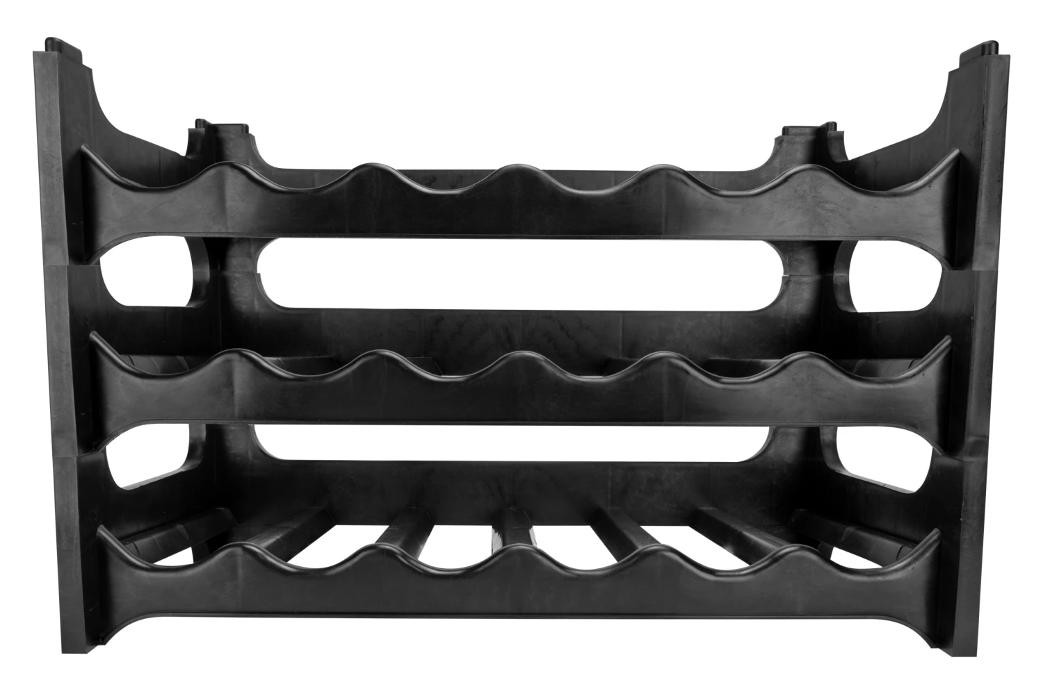 Wijnrek Stapelbaar - Kunststof - Zwart - 6 Flessen Wijnrek Stapelbaar - Kunststof - Zwart - 6 Flessen -Praktische Winkel Voor Keukenbenodigdheden 171573 scaled