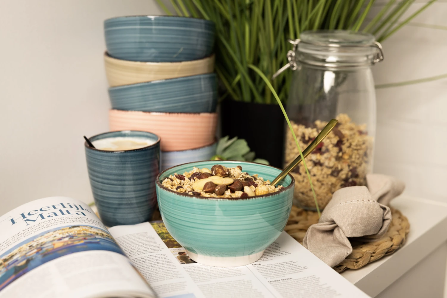 Studio Tavola Bekers Barbados 350 ml - 6 stuks Studio Tavola Bekers Barbados 350 Ml - 6 Stuks -Praktische Winkel Voor Keukenbenodigdheden 2 Barbados Koffieset 5 1