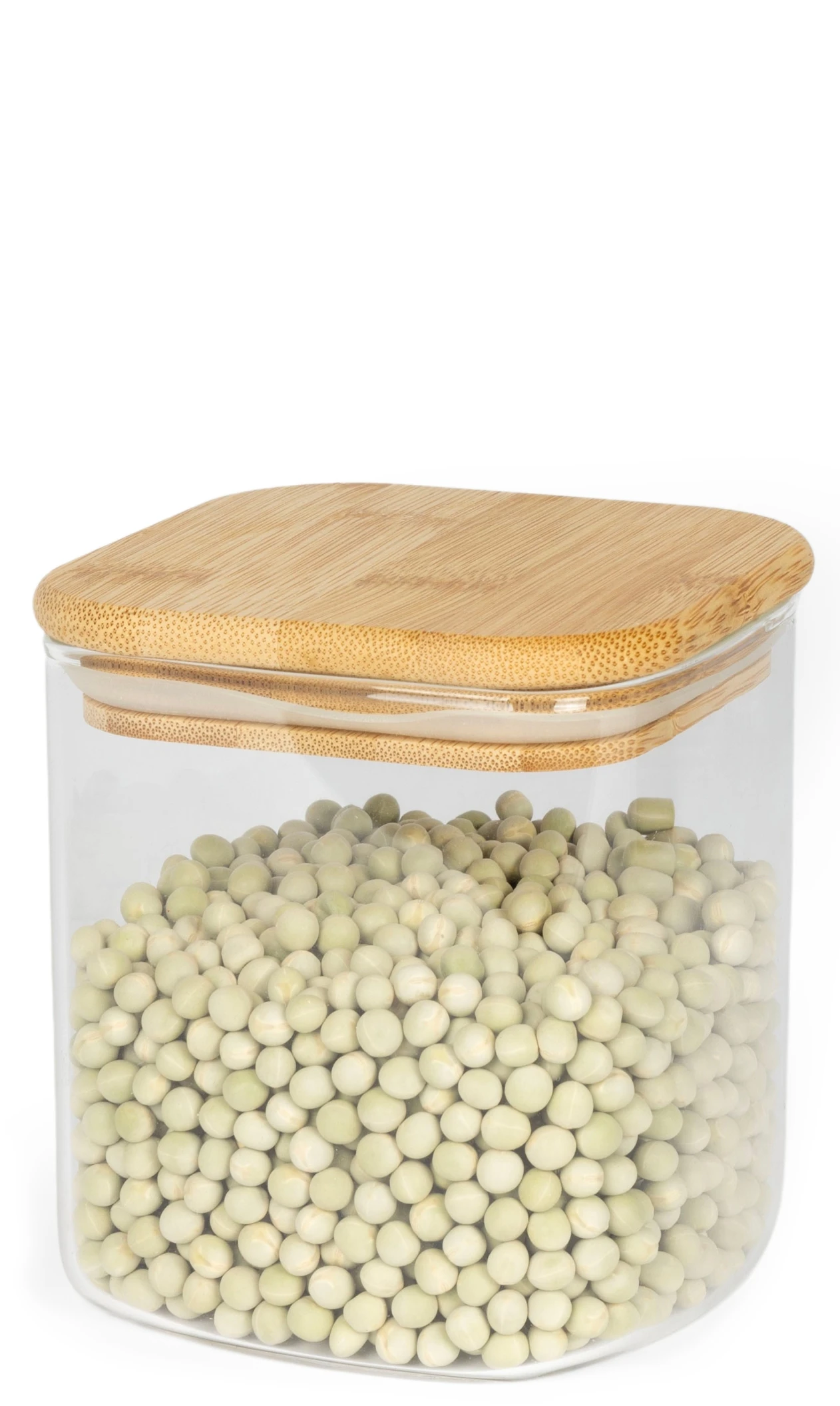 Sareva Voorraadpot - Glas / Bamboe - 800 ml Sareva Voorraadpot - Glas / Bamboe - 800 Ml -Praktische Winkel Voor Keukenbenodigdheden 2 Sareva bakje hout Klein 02