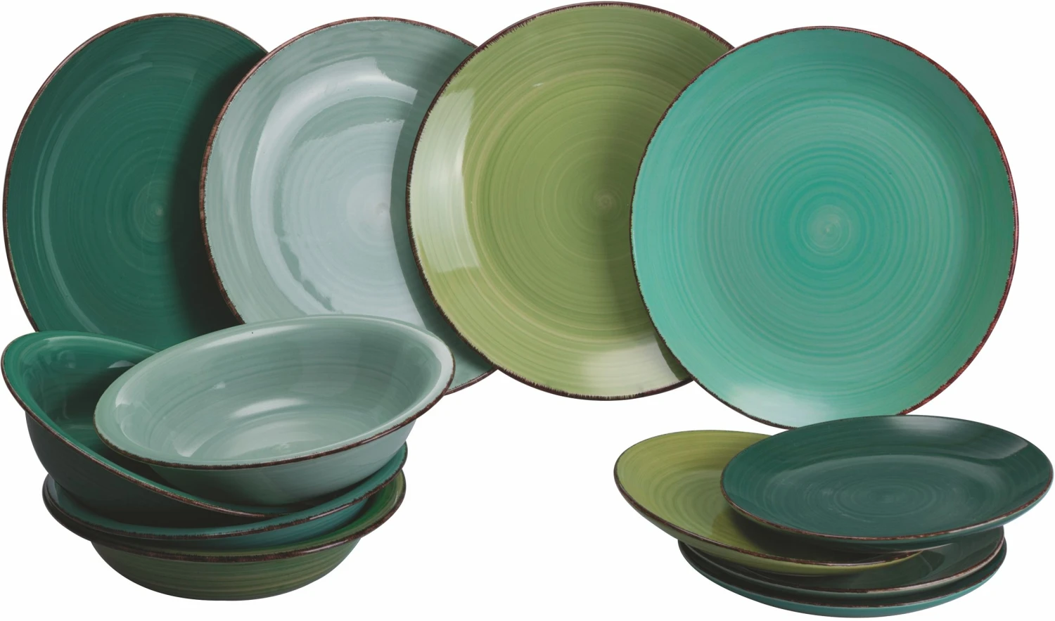 Villa d'Este Serviesset Baita - Greenery - 12-delig / 4 personen Villa D'Este Serviesset Baita - Greenery - 12-delig / 4 Personen -Praktische Winkel Voor Keukenbenodigdheden 2191636