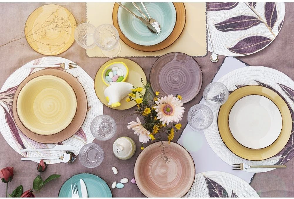 Villa d'Este Serviesset Acquerello - 18-delig / 6 personen Villa D'Este Serviesset Acquerello - 18-delig / 6 Personen -Praktische Winkel Voor Keukenbenodigdheden 2197966a 1