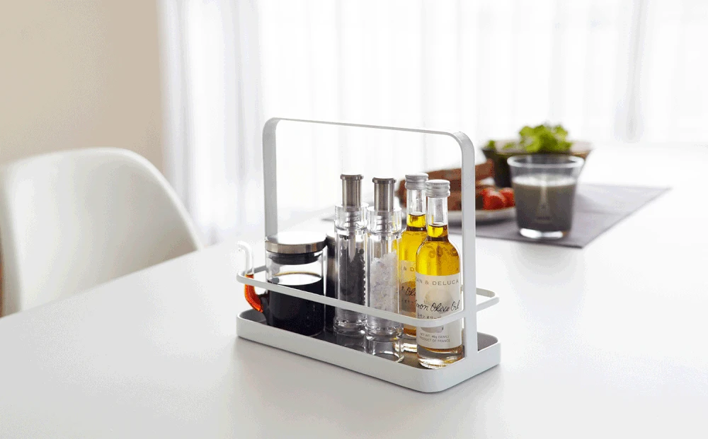 Yamazaki Kruidenrek Tower Wit Yamazaki Kruidenrek Tower Wit -Praktische Winkel Voor Keukenbenodigdheden 2254 TOWER SEASONING RACK WH