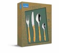 Amefa Bestekset Eclat - Mustard Yellow Matt - 24-delig / 6 Personen 4 Amefa Bestekset Eclat - Mustard Yellow Matt - 24-delig / 6 Personen -Praktische Winkel Voor Keukenbenodigdheden 2294YMTR42C71 1