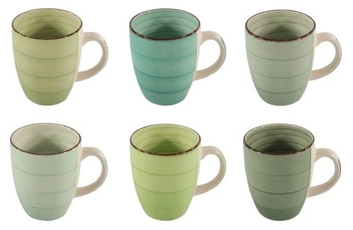 Studio Tavola Mokken Summer Green 350 ml - 6 stuks Studio Tavola Mokken Summer Green 350 Ml - 6 Stuks -Praktische Winkel Voor Keukenbenodigdheden 24307008 1