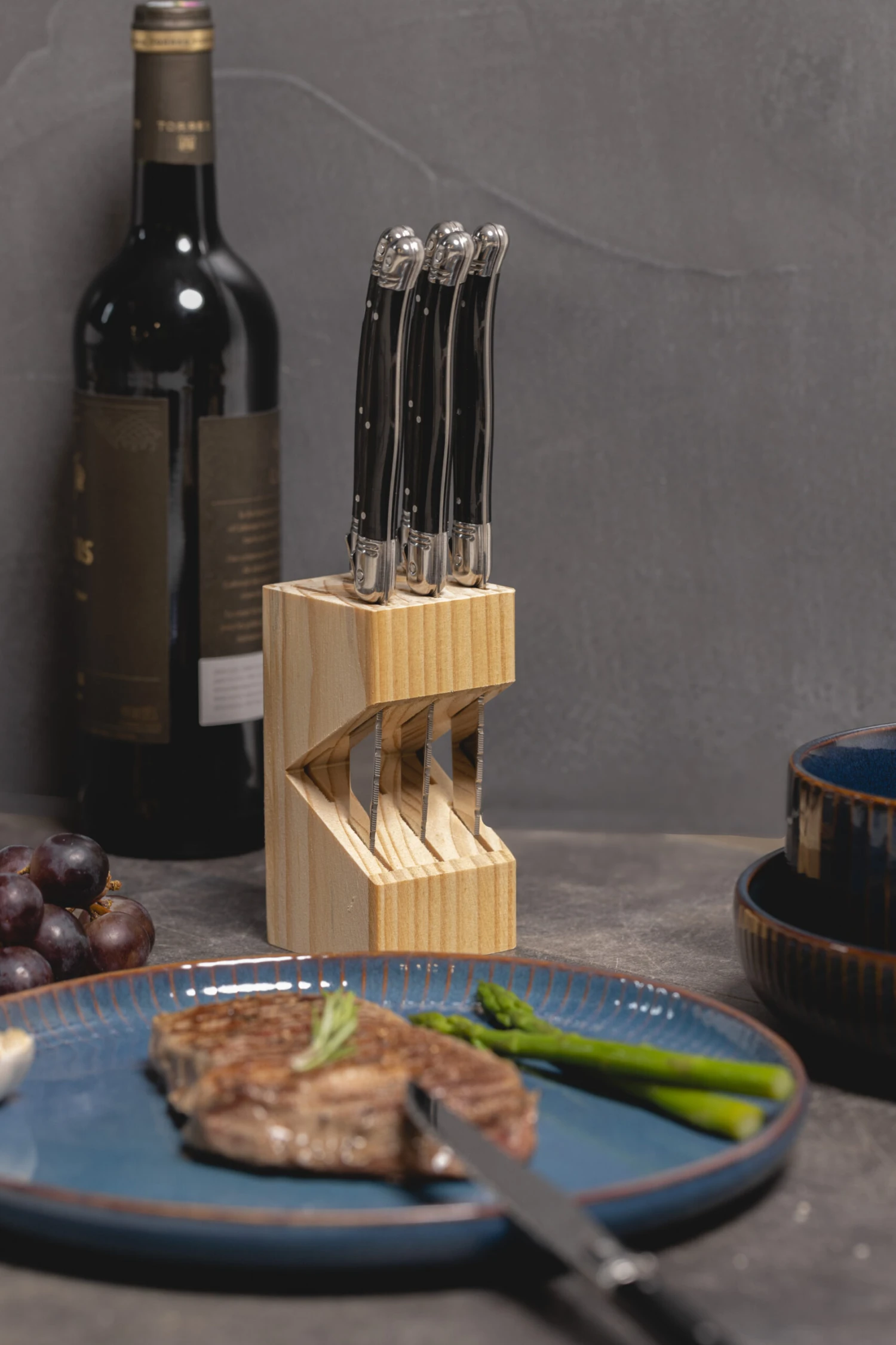 Sareva Steakmessenset Laguiole - Zwart - 6 stuks Sareva Steakmessenset Laguiole - Zwart - 6 Stuks -Praktische Winkel Voor Keukenbenodigdheden 25082021 12 scaled