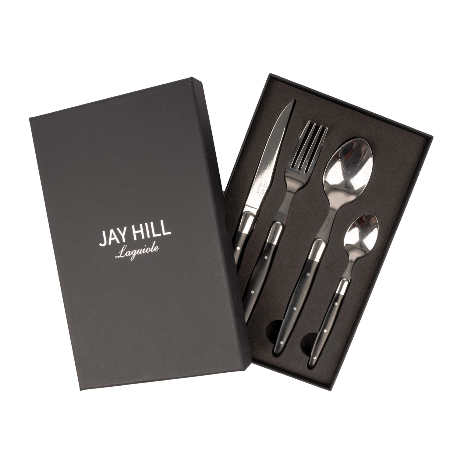 Jay Hill Bestekset Laguiole - Zwart - 24 delig / 6 personen Jay Hill Bestekset Laguiole - Zwart - 24 Delig / 6 Personen -Praktische Winkel Voor Keukenbenodigdheden 3 8720812849643 2 2