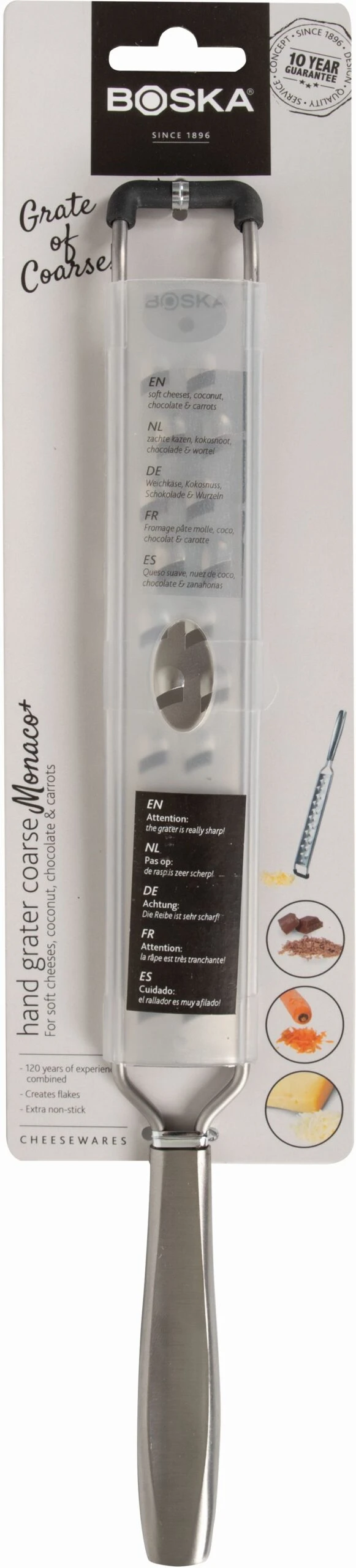 Boska Rasp Grof Monaco+ Boska Rasp Grof Monaco+ -Praktische Winkel Voor Keukenbenodigdheden 307110 handgrater coarse monaco scaled