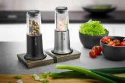 Gefu Peper- En Zoutset Houder X-Plosion Medium 5 Gefu Peper- En Zoutset Houder X-Plosion Medium -Praktische Winkel Voor Keukenbenodigdheden 34643 gefu muehlenuntersetzer x plosion m 002