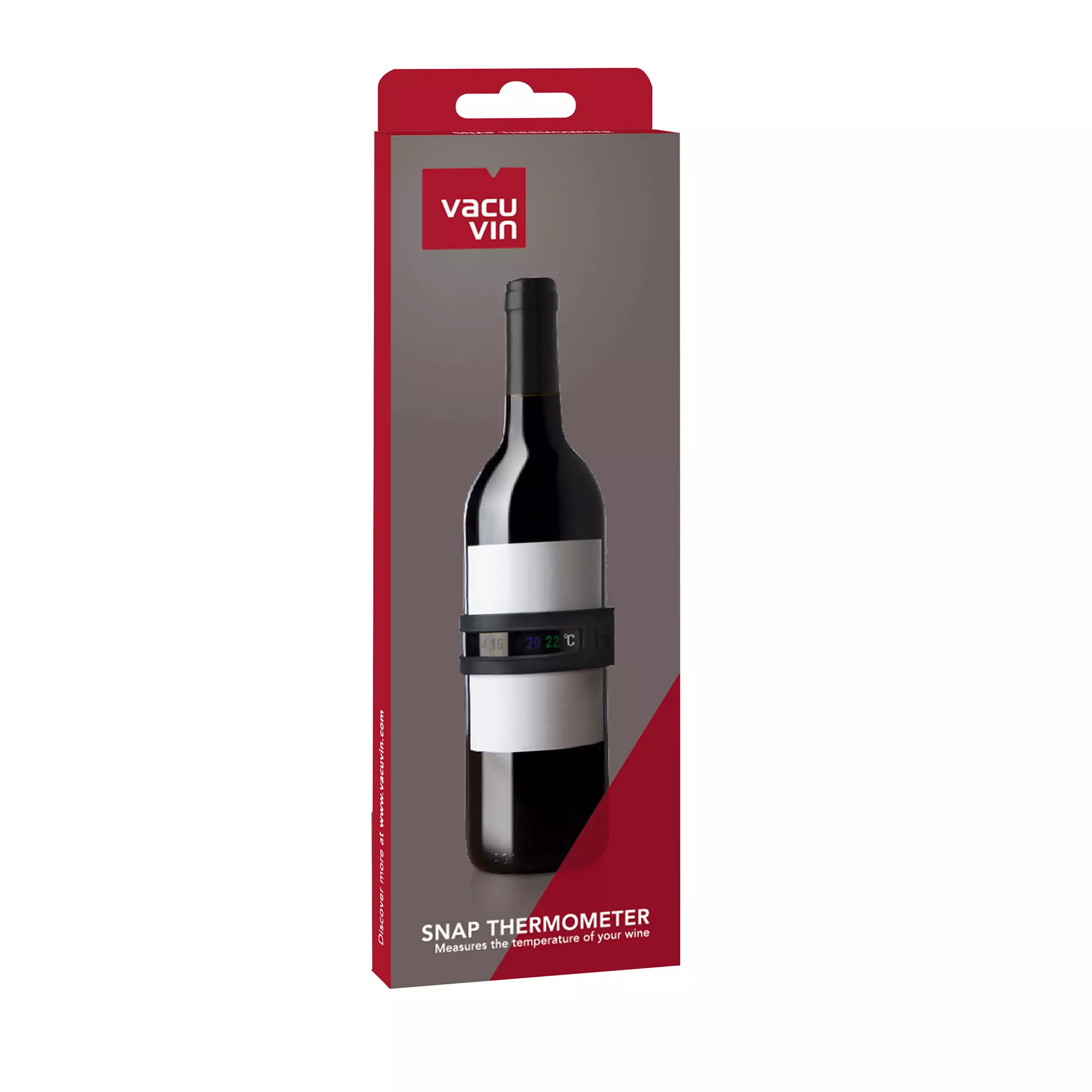 Vacu Vin Wijnthermometer - Snap - Grijs Vacu Vin Wijnthermometer - Snap - Grijs -Praktische Winkel Voor Keukenbenodigdheden 3630360 Snap Thermometer Pack