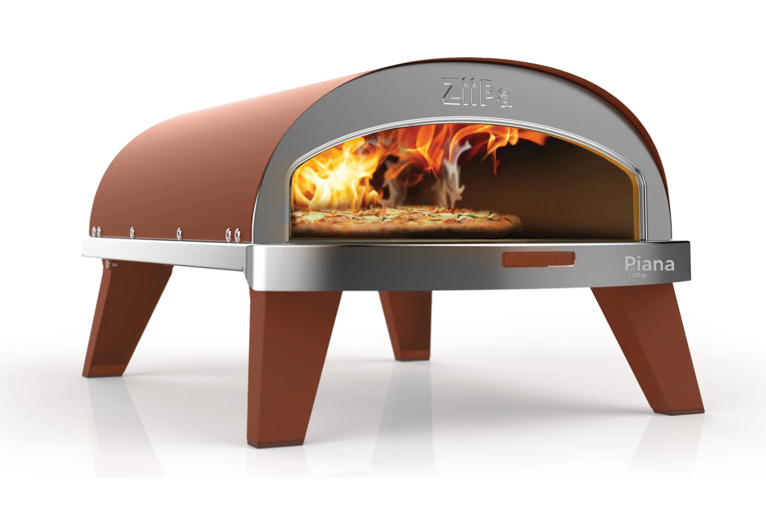 ZiiPa Pizza Oven Piana - Gasmodel - met Thermometer - Terracotta - voor ø 30 cm pizza's - Roterende pizzasteen ZiiPa Pizza Oven Piana - Gasmodel - Met Thermometer - Terracotta - Voor ø 30 Cm Pizza's - Roterende Pizzasteen -Praktische Winkel Voor Keukenbenodigdheden 3760316020457 scaled