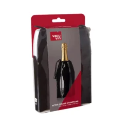 Vacu Vin Champagnekoeler Active Cooler - Sleeve - Zwart -Praktische Winkel Voor Keukenbenodigdheden 38856606 Active Cooler Champagne Black Pack