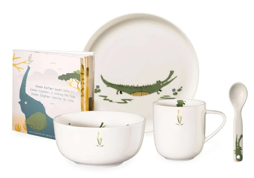 ASA Selection Kinderservies Kids Croco Krokodil 5-delig ASA Selection Kinderservies Kids Croco Krokodil 5-delig -Praktische Winkel Voor Keukenbenodigdheden 38951314 kindergeschirr krokodil gesamt 1
