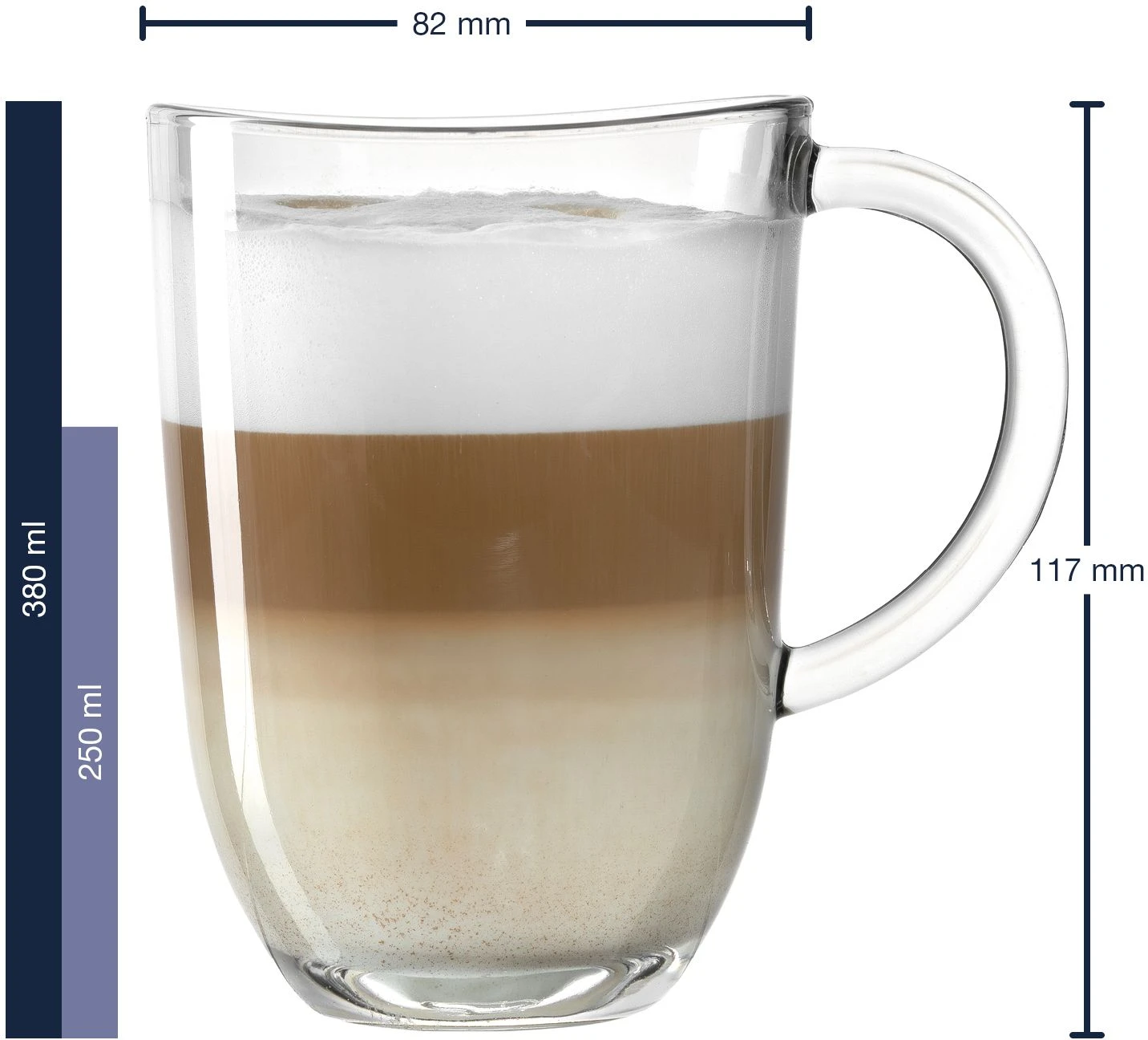 Leonardo Latte Macchiato Glazen Napoli 380 ml - 6 stuks Leonardo Latte Macchiato Glazen Napoli 380 Ml - 6 Stuks -Praktische Winkel Voor Keukenbenodigdheden 4002541242037 01