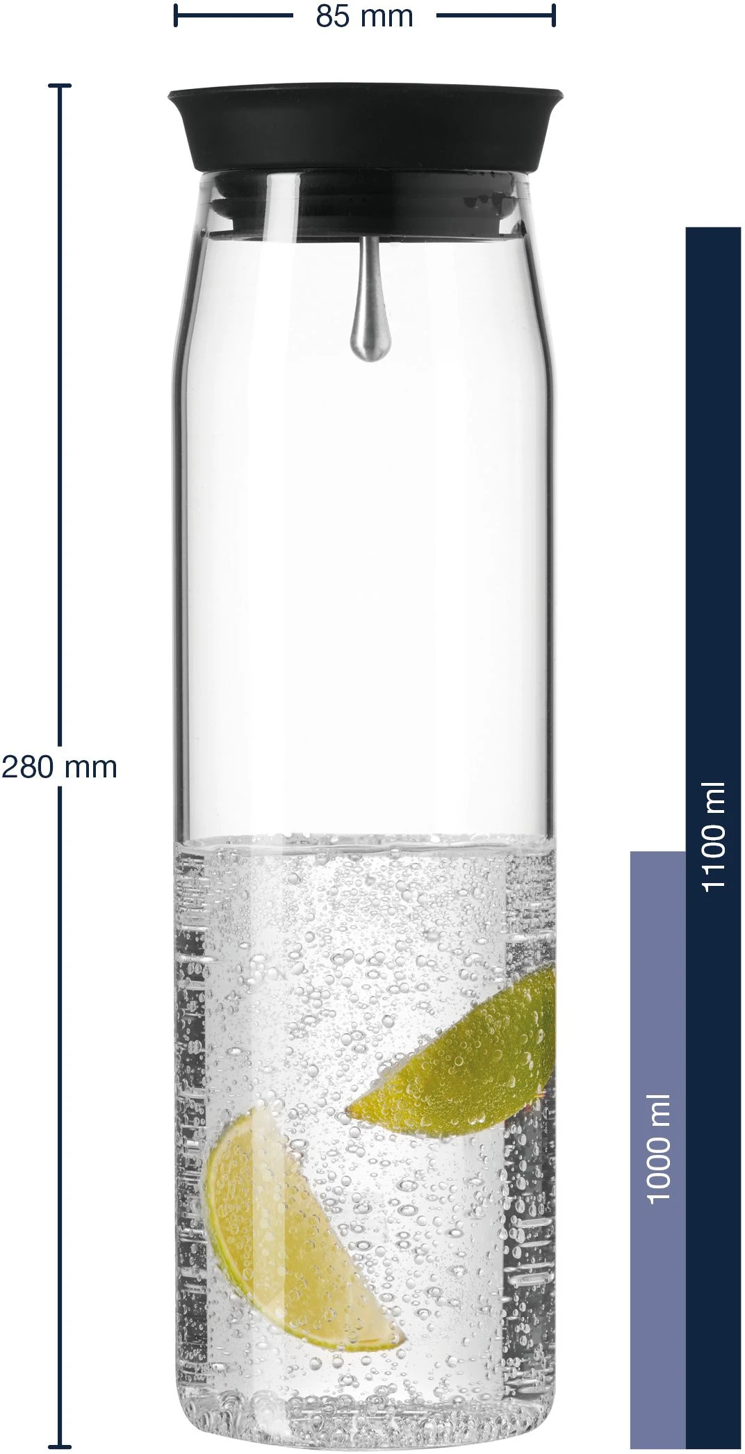 Leonardo Karaf - met fruitspies - 1.1 liter Leonardo Karaf - Met Fruitspies - 1.1 Liter -Praktische Winkel Voor Keukenbenodigdheden 4002541508485 01