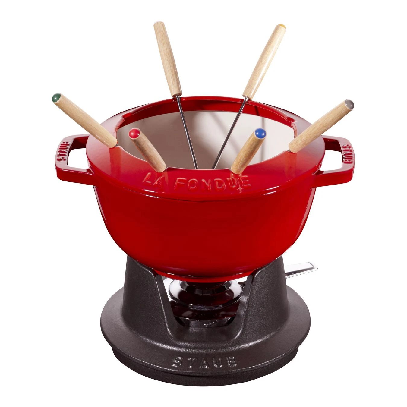 Staub Fondueset Kersenrood - ø 20 cm / 2.36 liter Staub Fondueset Kersenrood - ø 20 Cm / 2.36 Liter -Praktische Winkel Voor Keukenbenodigdheden 40511 975 0 1