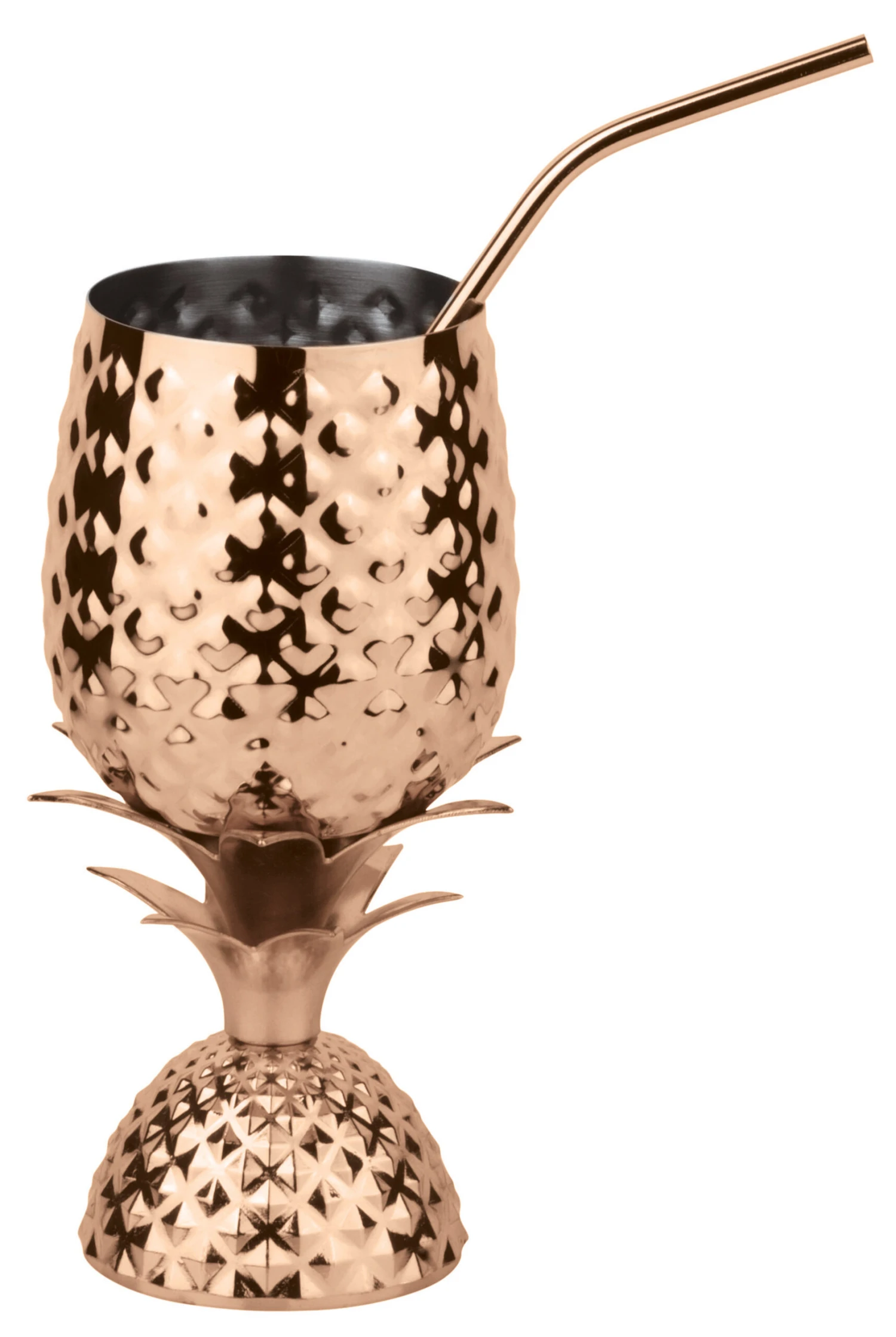 Paderno Cocktailbeker Met Rietje BAR Ananas Koper 500 ml Paderno Cocktailbeker Met Rietje BAR Ananas Koper 500 Ml -Praktische Winkel Voor Keukenbenodigdheden 44945C05 amb01 scaled