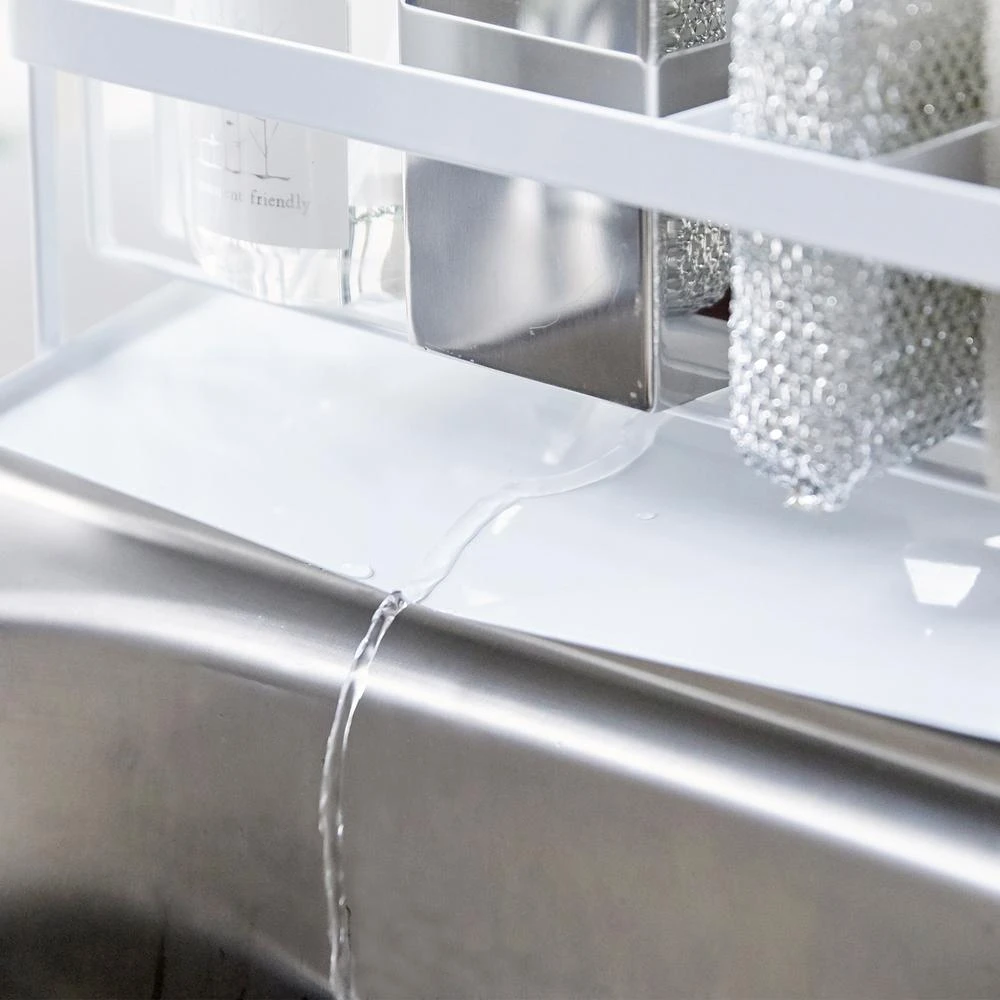 Yamazaki Gootsteenorganiser Tower Wit Yamazaki Gootsteenorganiser Tower Wit -Praktische Winkel Voor Keukenbenodigdheden