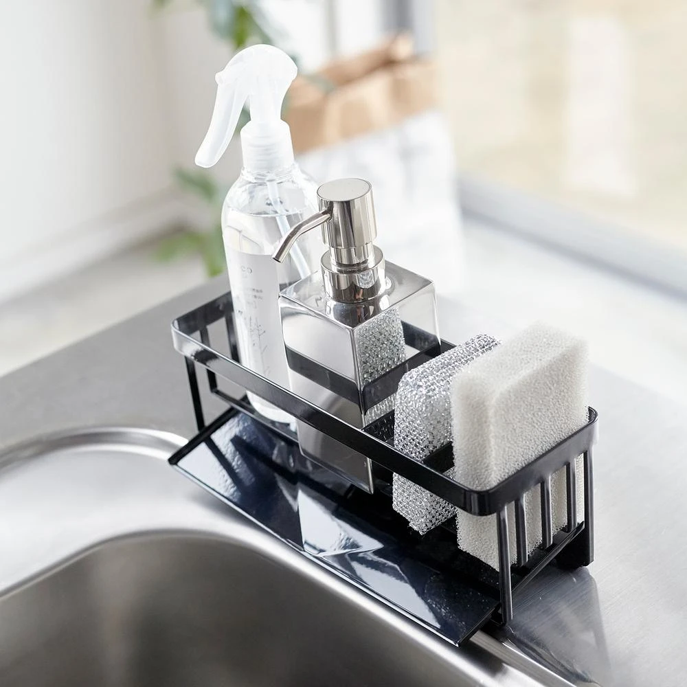 Yamazaki Gootsteenorganiser Tower Zwart Yamazaki Gootsteenorganiser Tower Zwart -Praktische Winkel Voor Keukenbenodigdheden