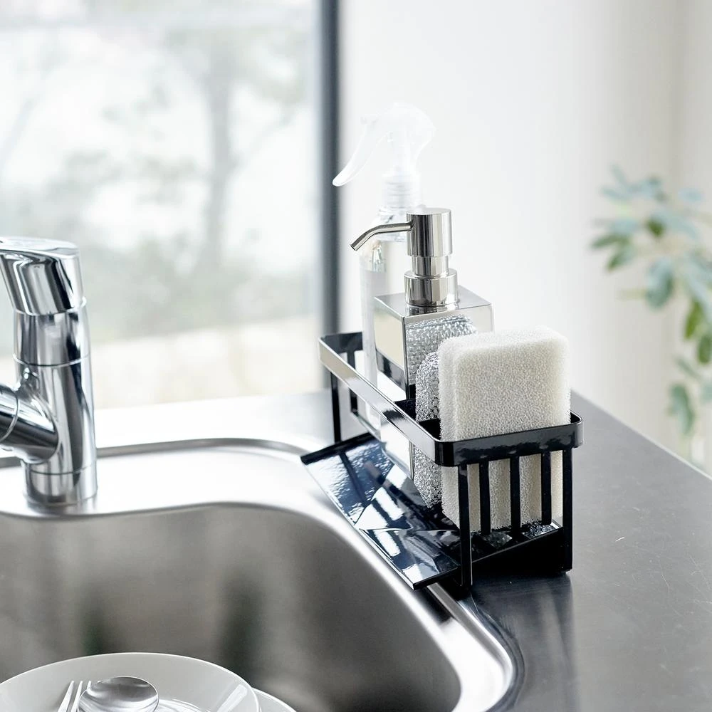 Yamazaki Gootsteenorganiser Tower Zwart Yamazaki Gootsteenorganiser Tower Zwart -Praktische Winkel Voor Keukenbenodigdheden