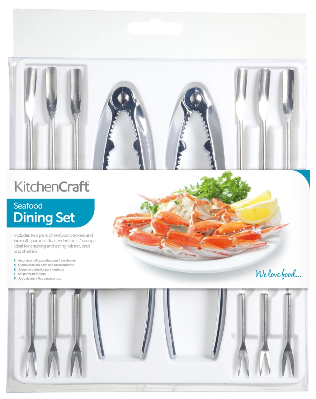 KitchenCraft Seafood Set KitchenCraft Seafood Set -Praktische Winkel Voor Keukenbenodigdheden 5028250127303 1