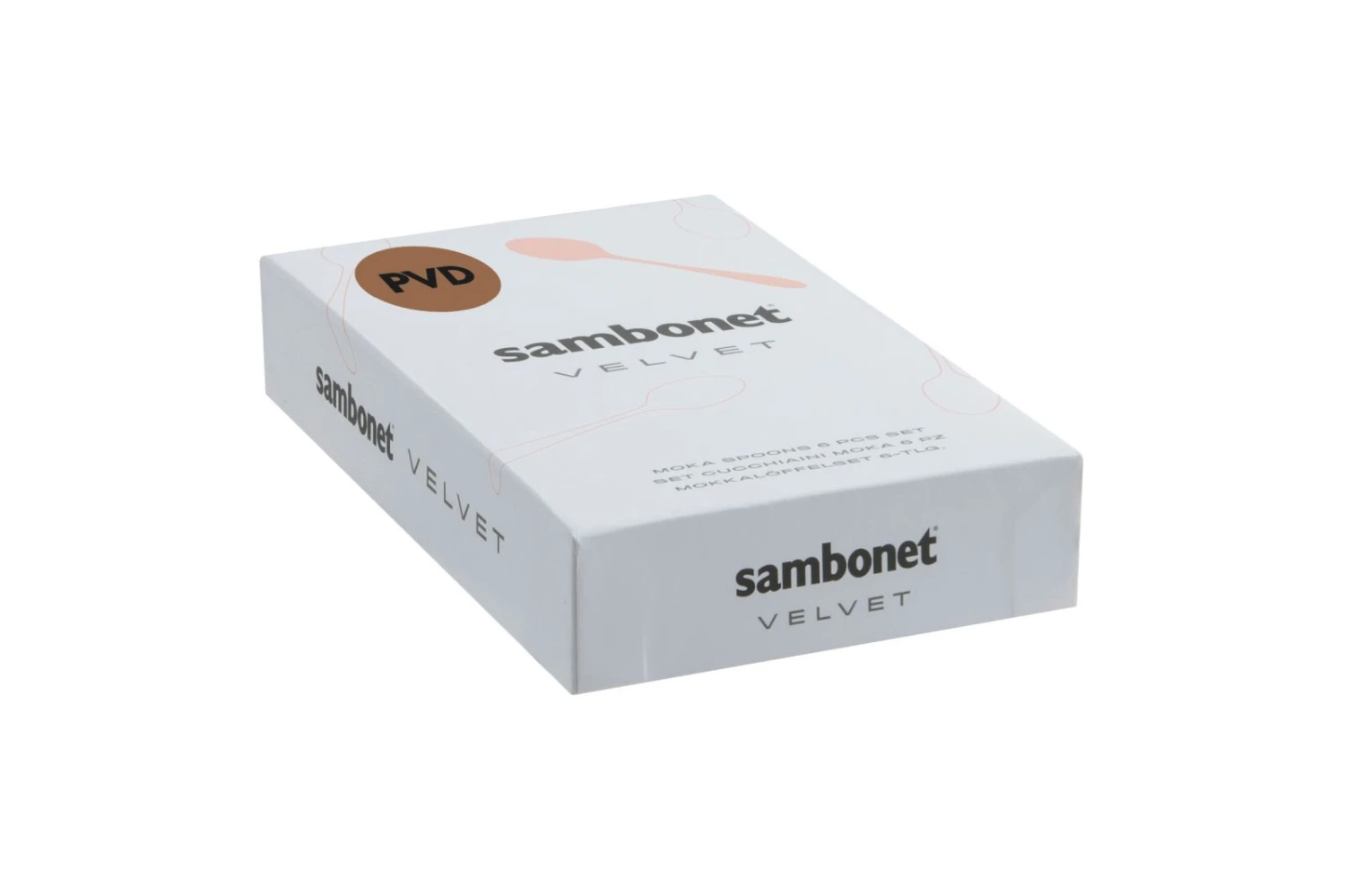 Sambonet Koffielepels Velvet Champagne 6 Stuks Sambonet Koffielepels Velvet Champagne 6 Stuks -Praktische Winkel Voor Keukenbenodigdheden 52712PA7 pack01