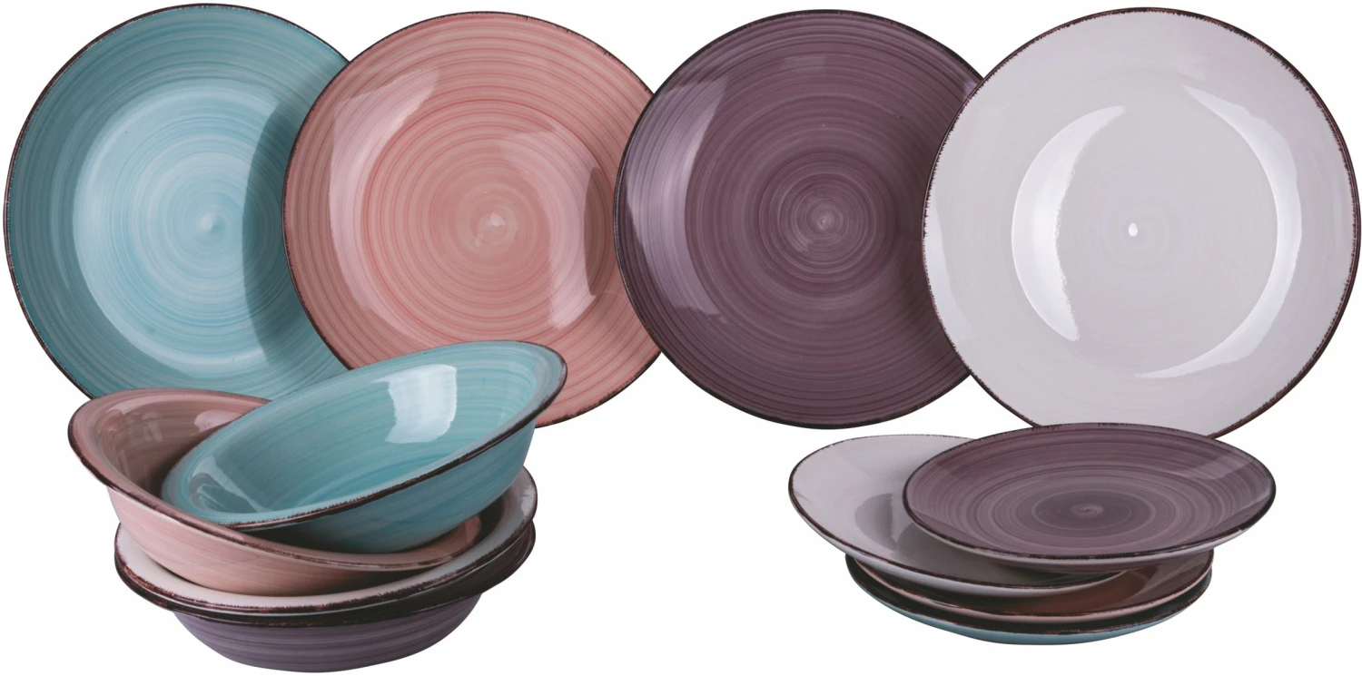 Villa d'Este Serviesset Acquerello - 12-delig / 4 personen Villa D'Este Serviesset Acquerello - 12-delig / 4 Personen -Praktische Winkel Voor Keukenbenodigdheden 5909335