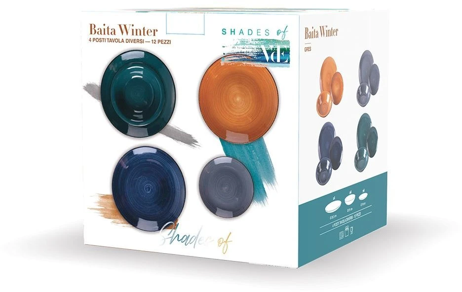 Villa d'Este Serviesset Baita - Winter - 12-delig / 4 personen Villa D'Este Serviesset Baita - Winter - 12-delig / 4 Personen -Praktische Winkel Voor Keukenbenodigdheden 5911870s